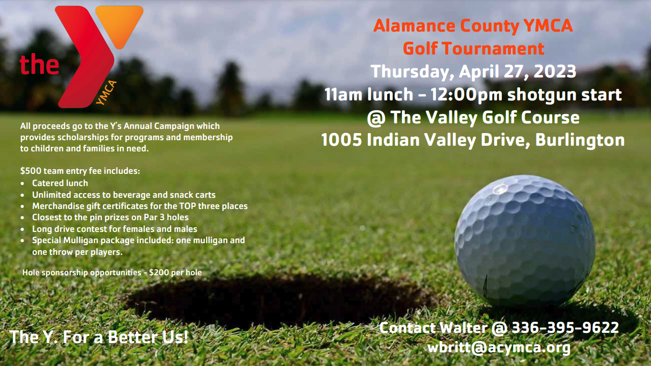 YMCA Annual Golf Tournament United Way of Alamance County